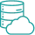 Cloud database icon